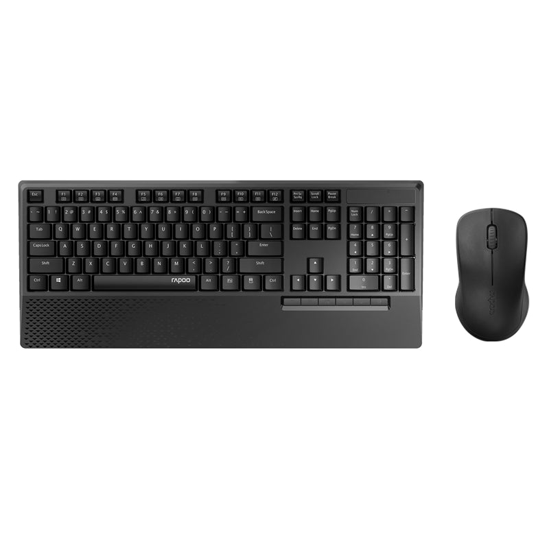 RAPOO X1960 Wireless Mouse and Keyboard Combo with Palm Res -1000DPI, Wireless 2.4G, 10m Range, Spill Resistant, Plug-and-Play RAPOO X1960 Wireless Mouse and Keyboard Combo with Palm Res -1000DPI, Wireless 2.4G, 10m Range, Spill Resistant, Plug-and-Play